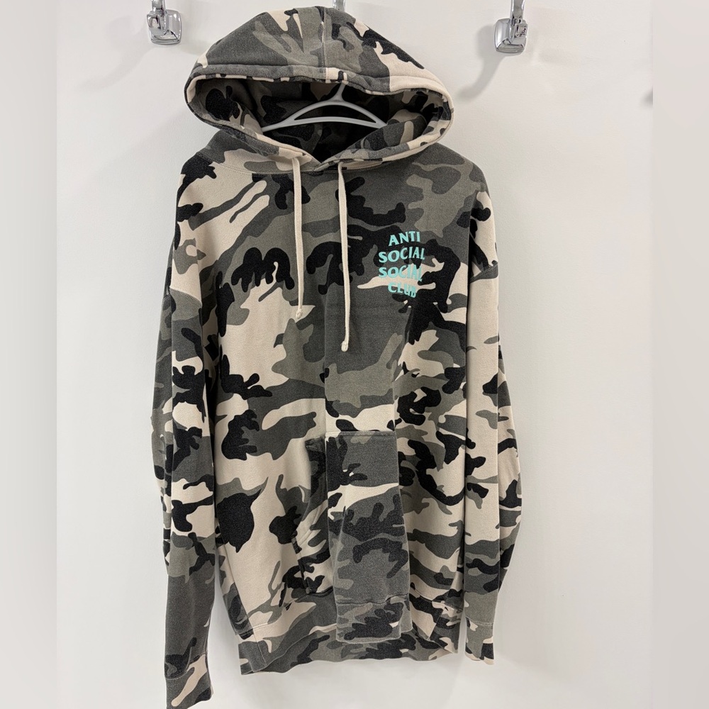 Anti Social Social Club Army Hoodie Sweater - Large